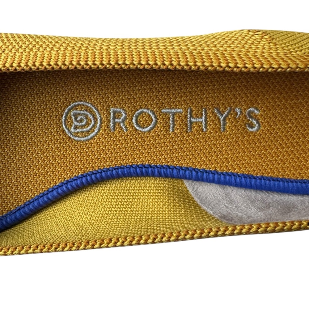 Rothy’s The Point Flats in Marigold Mustard | 9.5 - Picture 10 of 13